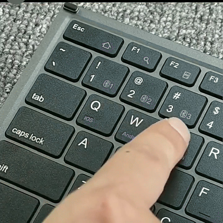 Foldable Bluetooth Keyboard with Touchpad