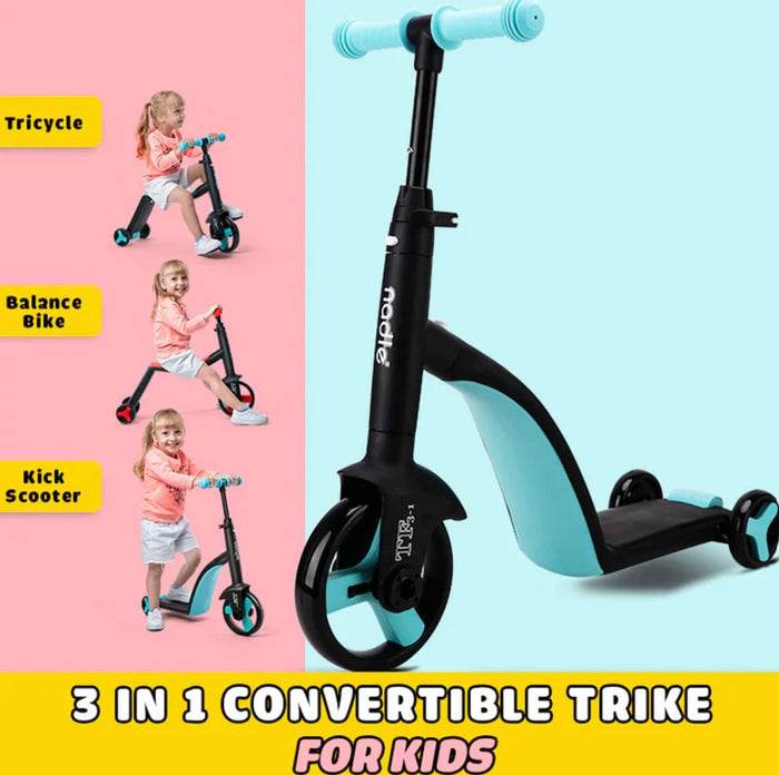 3-in-1 Convertible Kids Tricycle