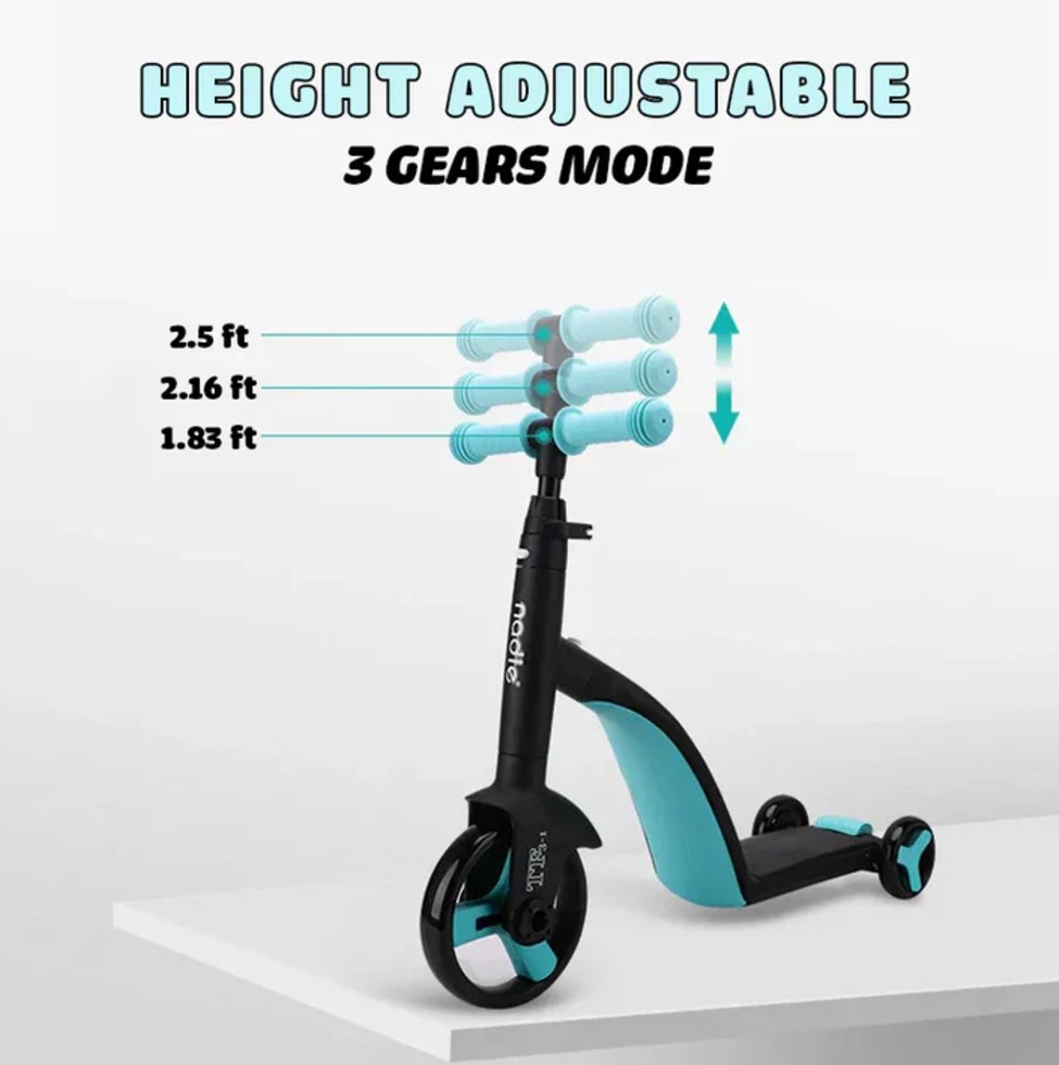 3-in-1 Convertible Kids Tricycle — view 3