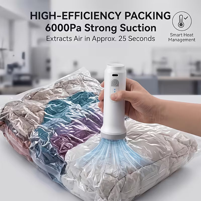 Rechargeable Vacuum Pump & Storage Bags — 7 Pieces — view 4
