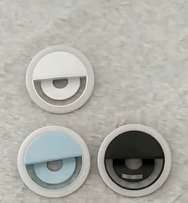 Clip-On Selfie Ring Light — White