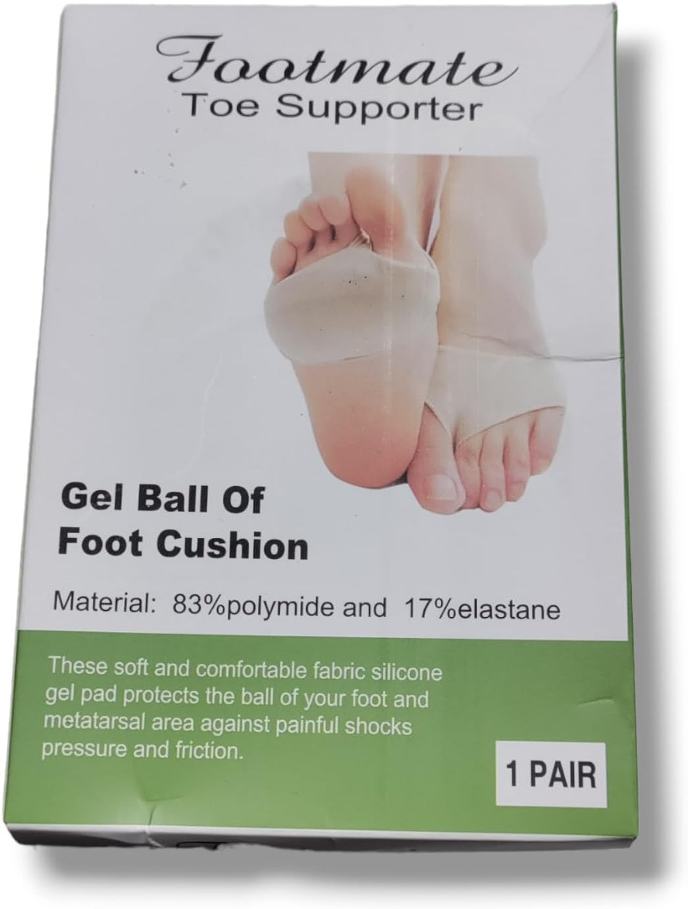 Gel Forefoot Cushion Sleeves — 1 Pair