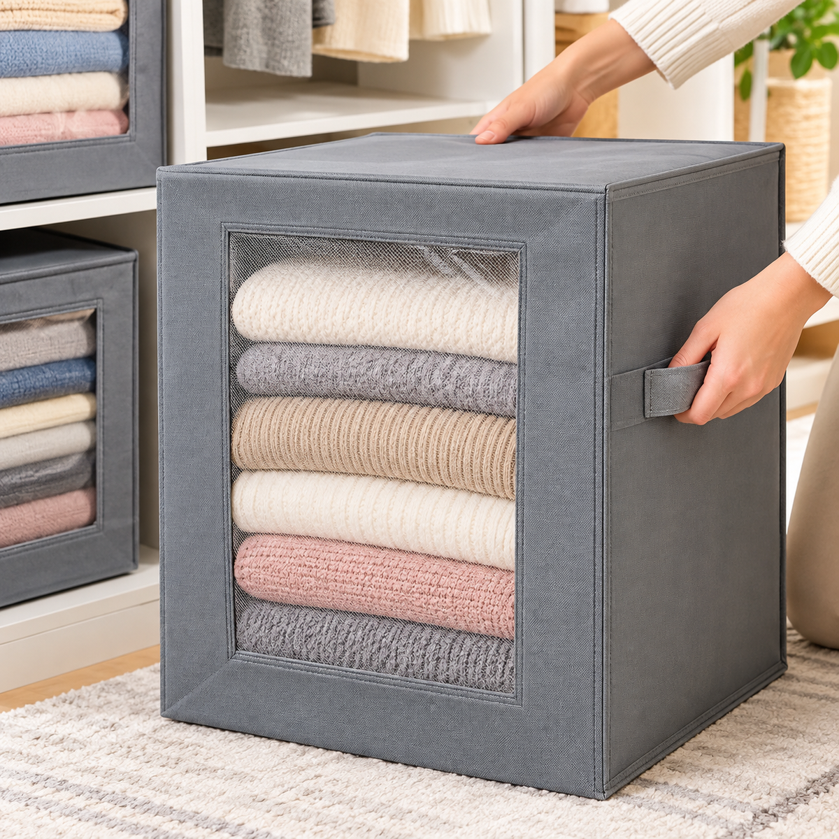Windowed Wardrobe Storage Organiser