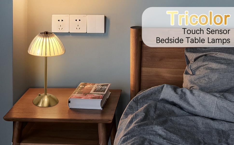 Cordless Ribbed-Shade Table Lamp — view 4
