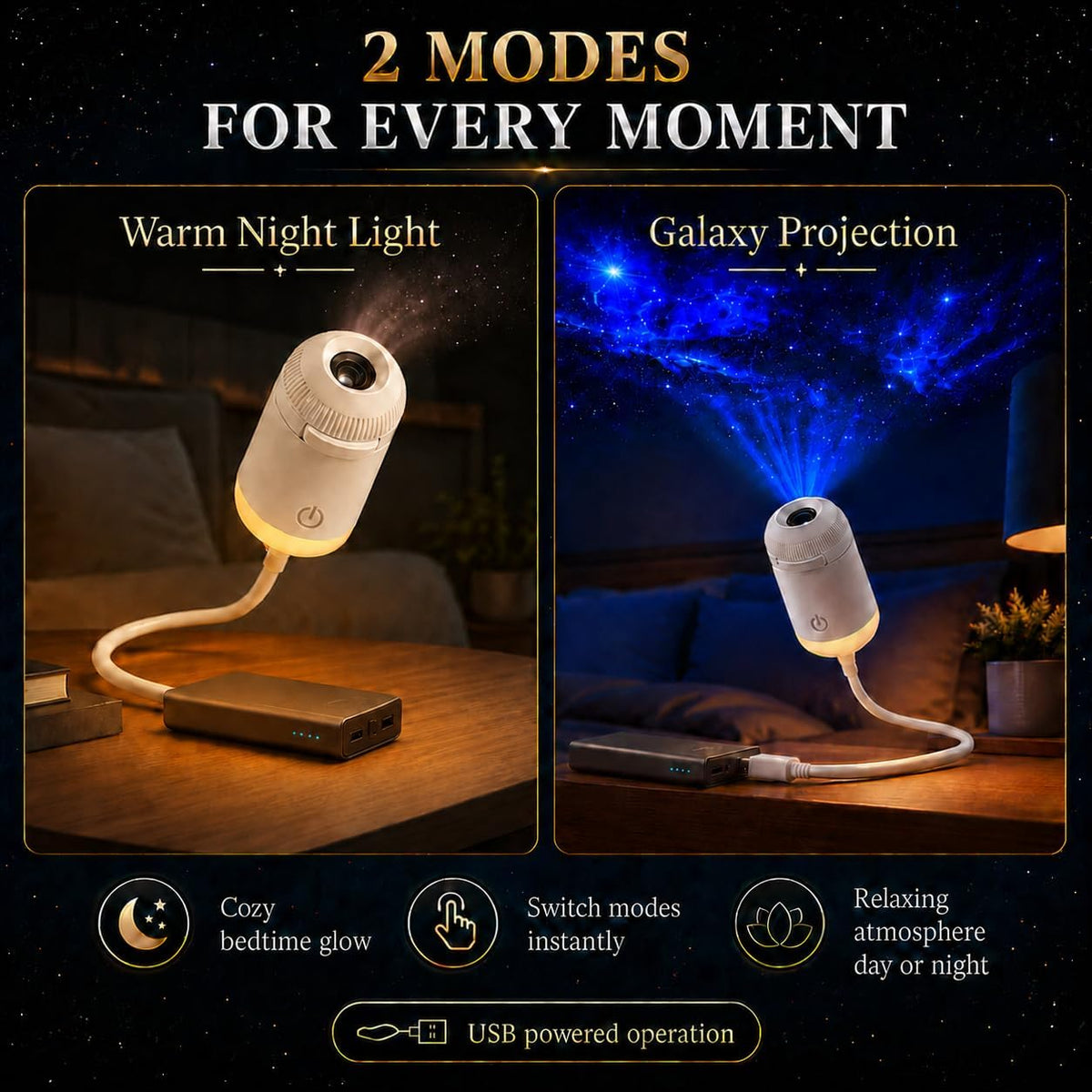 USB Starry Sky Projection Light — view 2