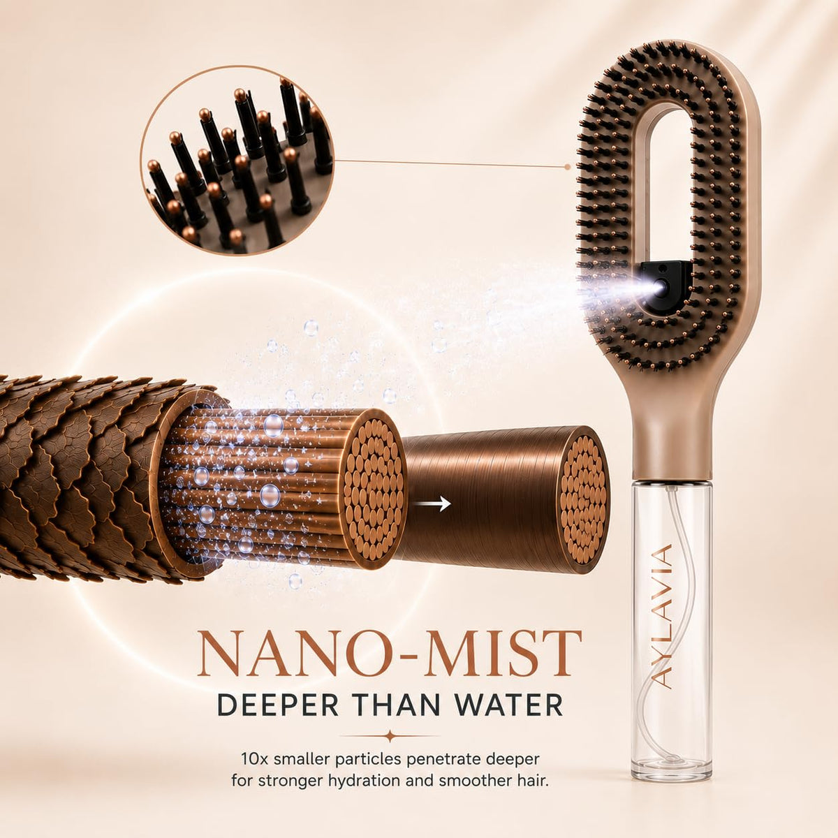 WanMei Spray Hairbrush — view 3