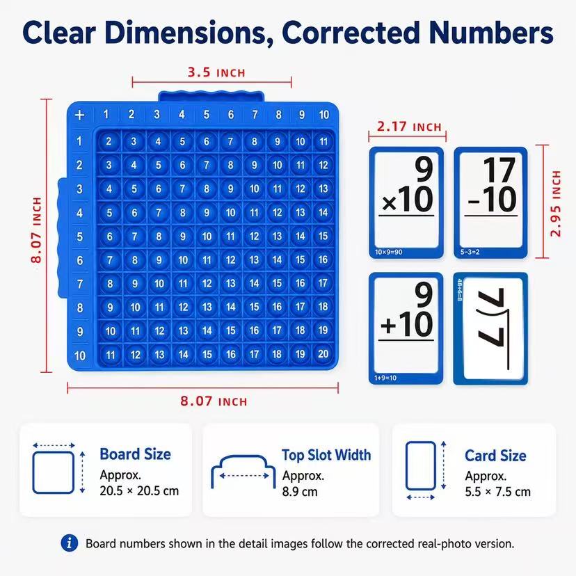 Math Practice Board & Flash Cards — view 2
