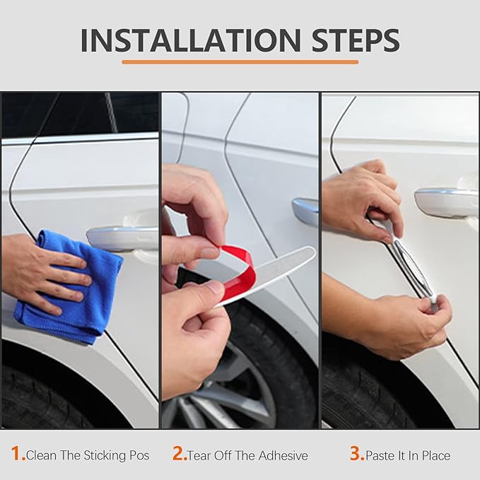 Compact Car Door Guards — 2 Pairs — view 3