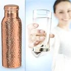 Hammered Copper Water Bottle — view 3