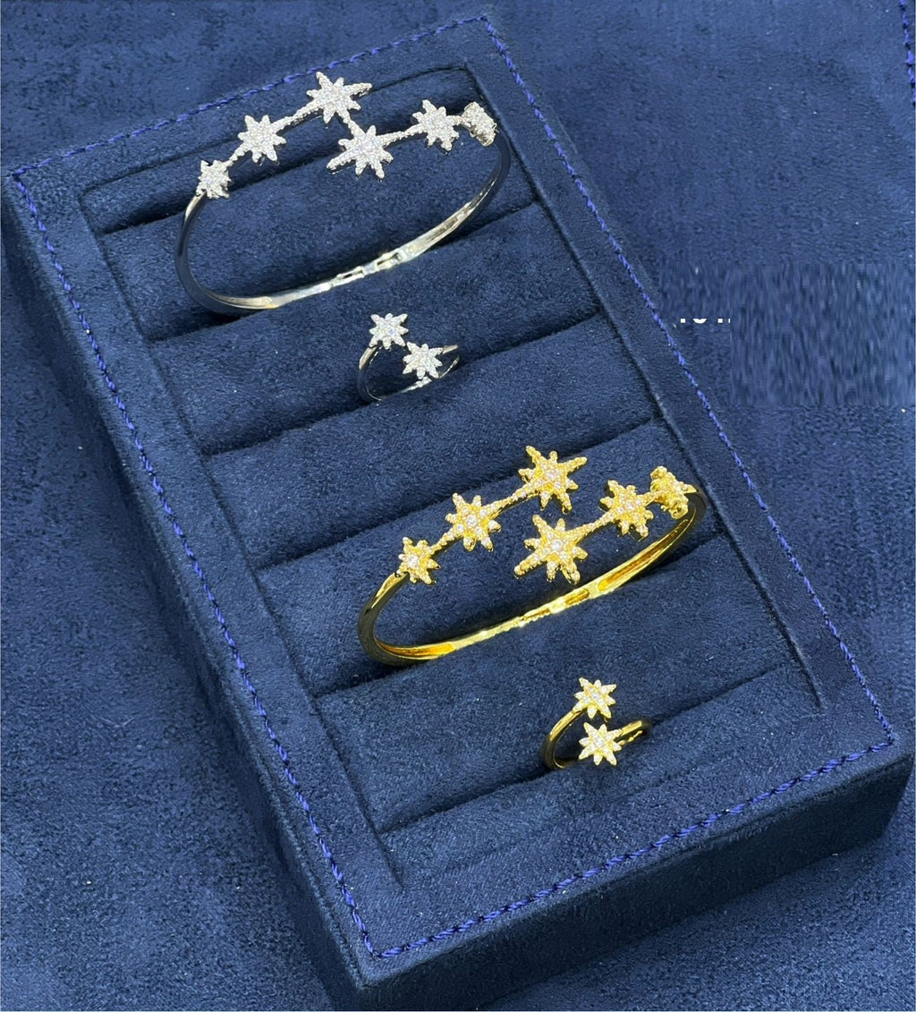 Elegant Grace Cuff & Ring Set — Gold Tone — view 3
