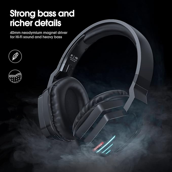 Over-Ear Gaming Headphones with Microphone — view 3