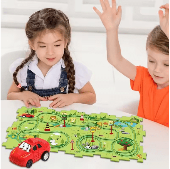 Railway Puzzle Assembly Set — 25 Pieces