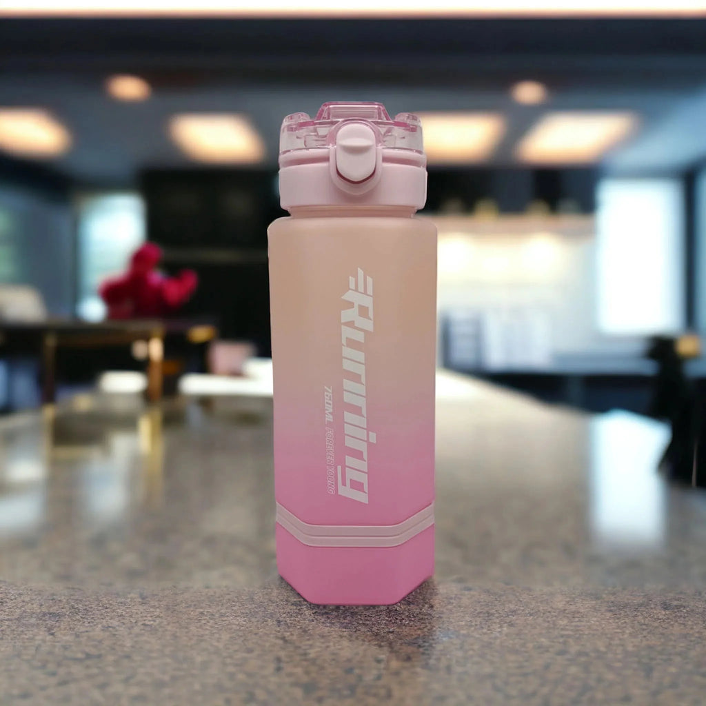 Flip-Top Sports Water Bottle — Green, 750 ml — view 2