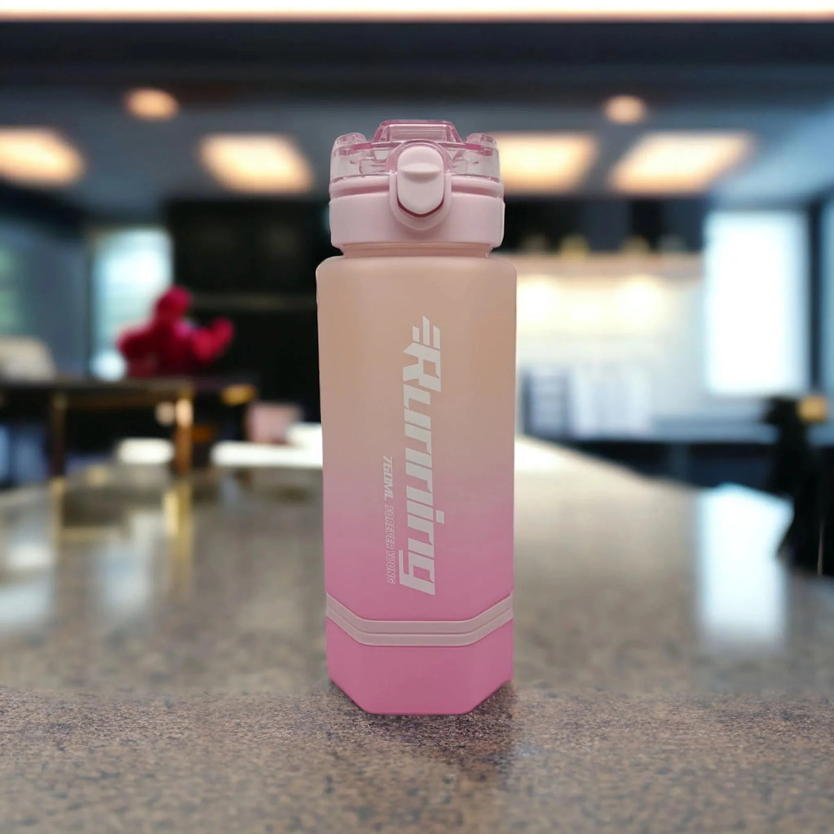 Flip-Top Sports Water Bottle — Green, 750 ml — view 2
