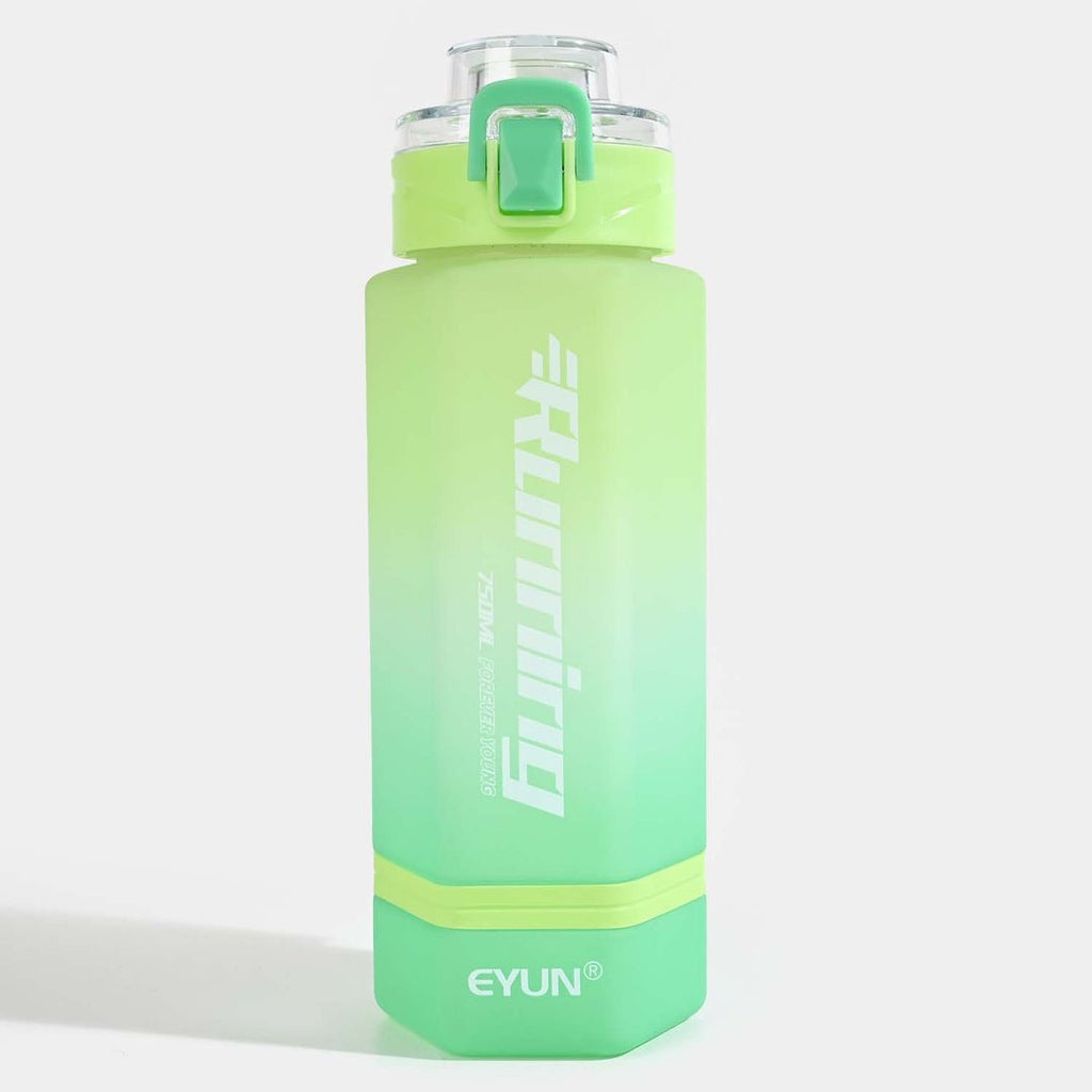Flip-Top Sports Water Bottle — Green, 750 ml