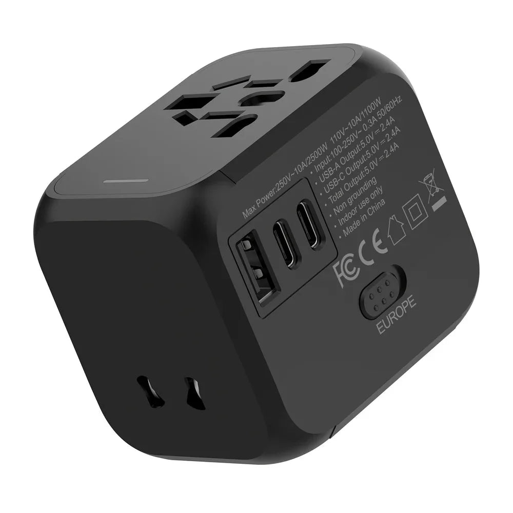 Multi-Port Travel Plug Adapter