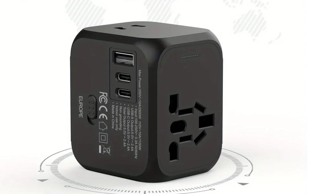 Multi-Port Travel Plug Adapter — view 2